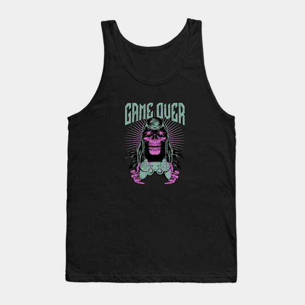 Game Over Tank Top by GasparArts